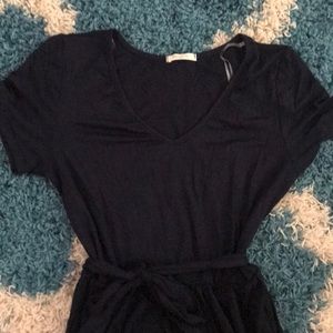 Women’s long navy blue dress